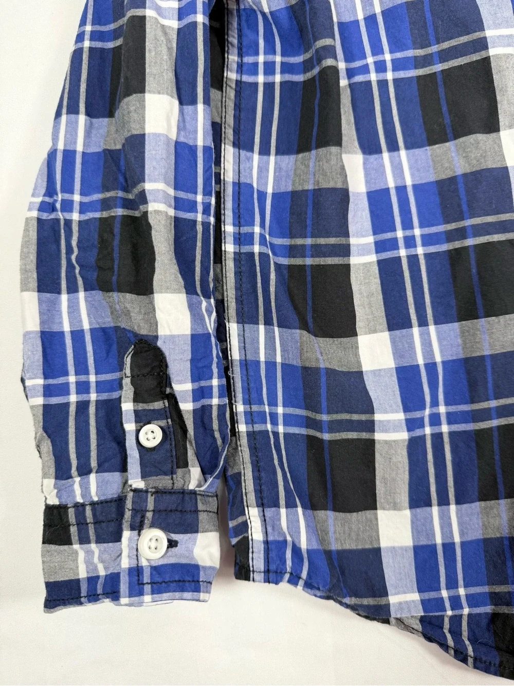 GYMBOREE Boys Plaid Button Up M 7-8 Slim Fit Prep School Classic Preppy Ivy